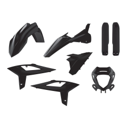 Polisport, sada plastů, Beta RR 2T/4T `20-21, včetně rámečku světla (8667300002), a kryty vidlice (8425700002) černá barva